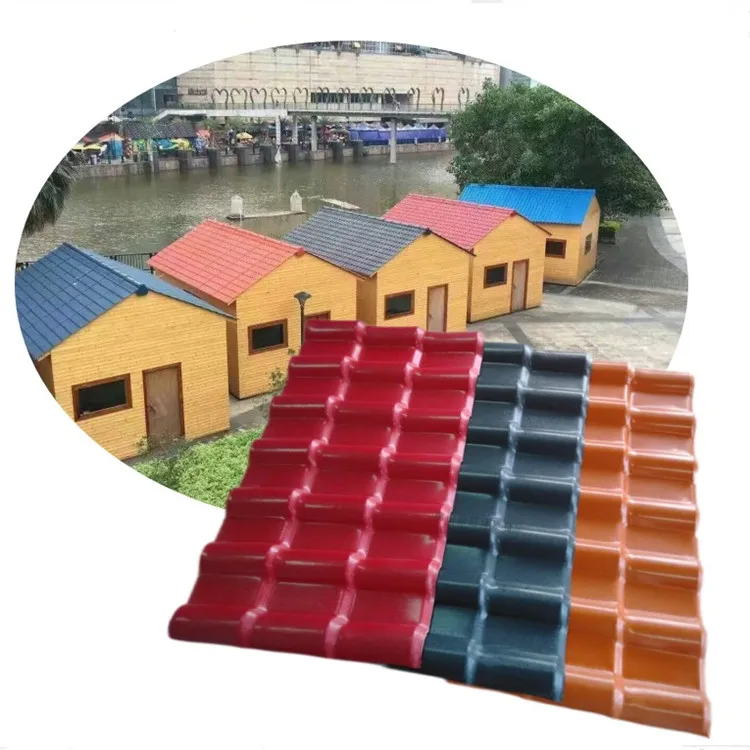 ASA PVC Synthetic Resin Plastic Residence Roof Building APVC Roof Tile Width 1050mm