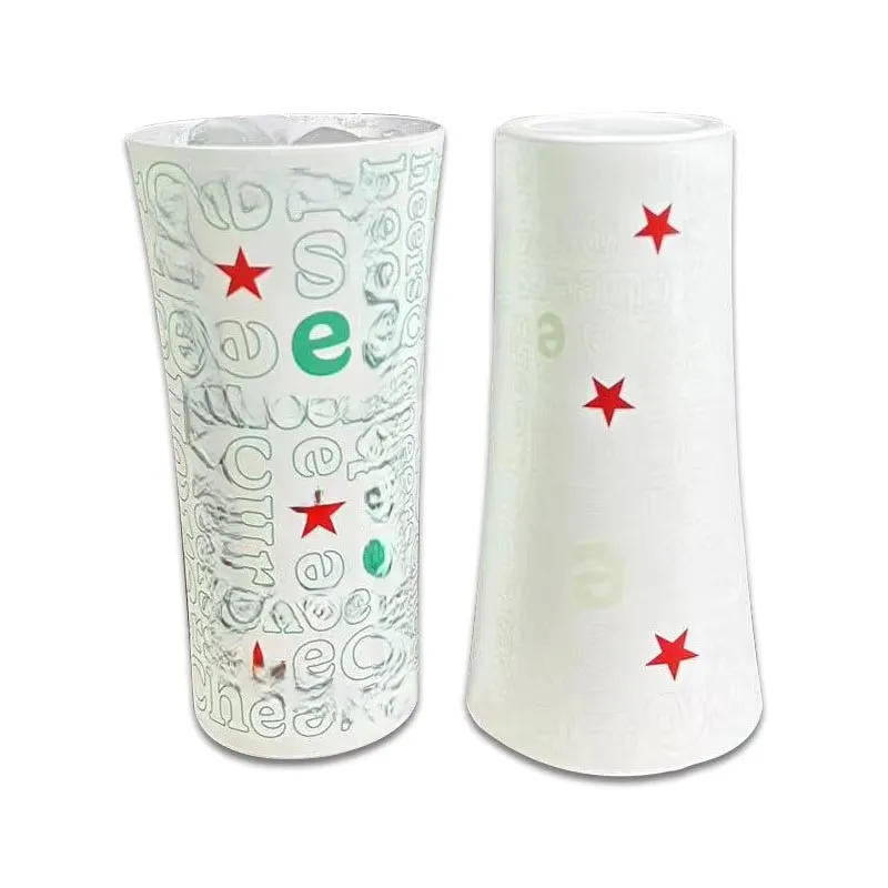 heat sensitive color changing Aluminum water bottle aluminum mug Custom Christmas Print Reusable Aluminum Oxide Cold Drink Mugs