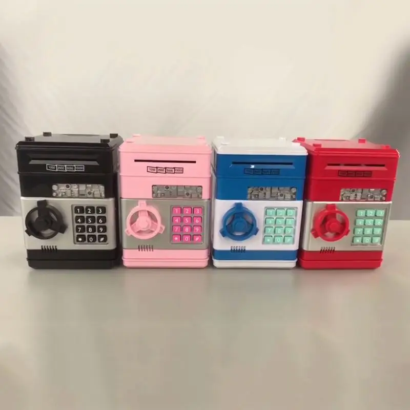 2023 Hot Electronic Piggy, Bank Safe Money Box Children Digital Coins Cash Saving Safe Atm Piggy Bank/