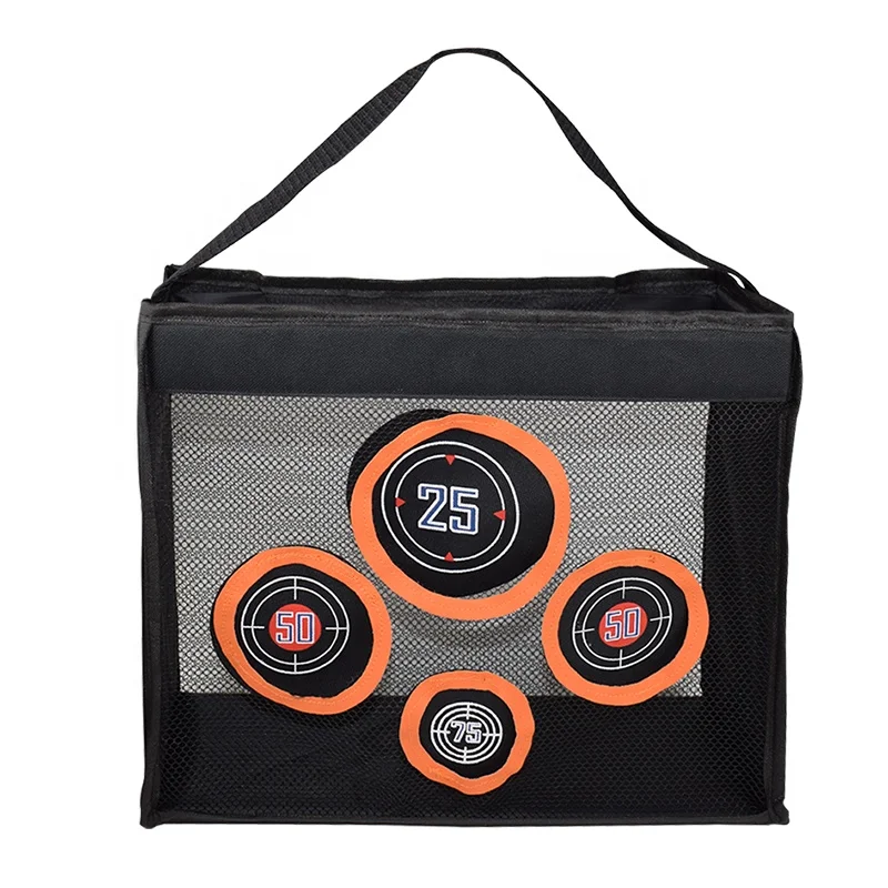 Portable Shooting Practice Target Storage Mesh Bag for Foam Blasters