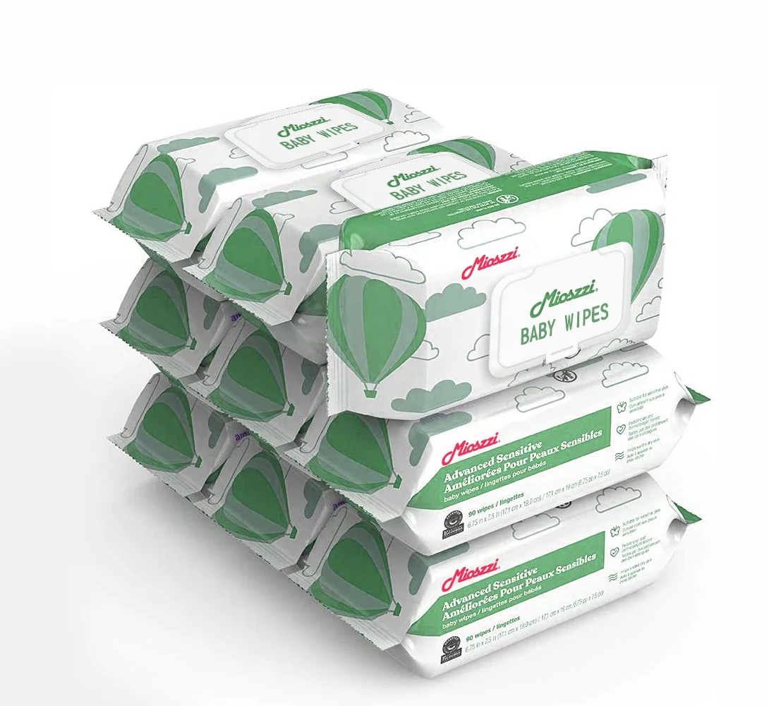 Custom Disposable Unscented Hand And Mouth Pure Water Baby Wet Wipes