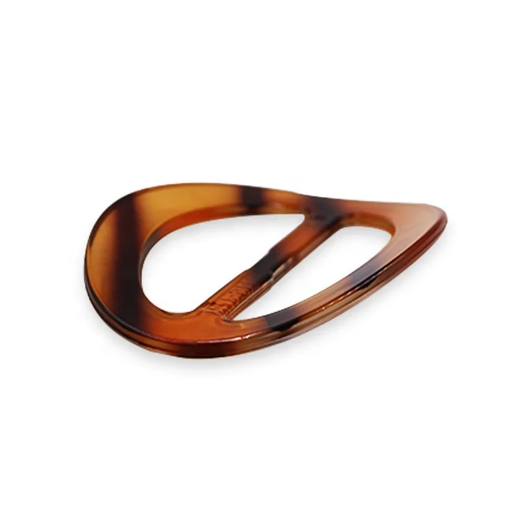 Fashion Round Resin/Acrylic tortoiseshell Adjustable belt rings Buckles For Belt garment clothing coat shoes bags handbags