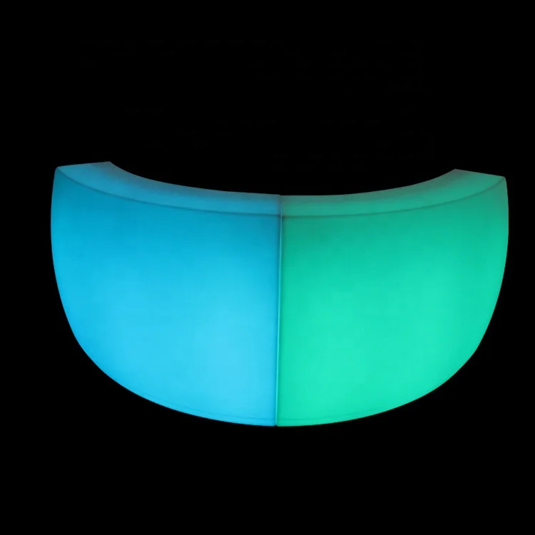 
Modern Round Bar Counter Designs Bar Furniture Recarhable RGB Glowing LED Round Bar Counter 
