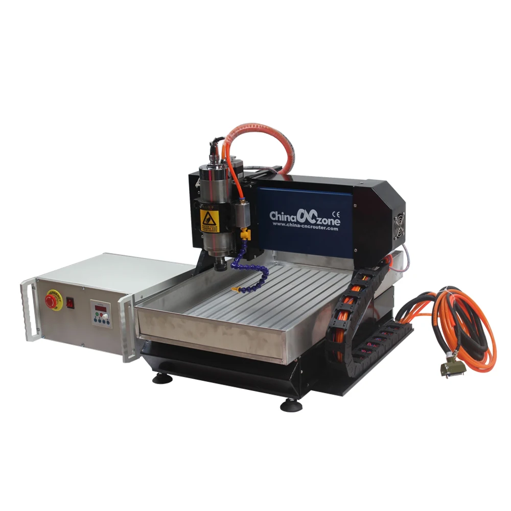 Steel body 4axis 2200W 3040 water cooling spindle Mini desktop  engraving cnc router machine for steel copper aluminum stone