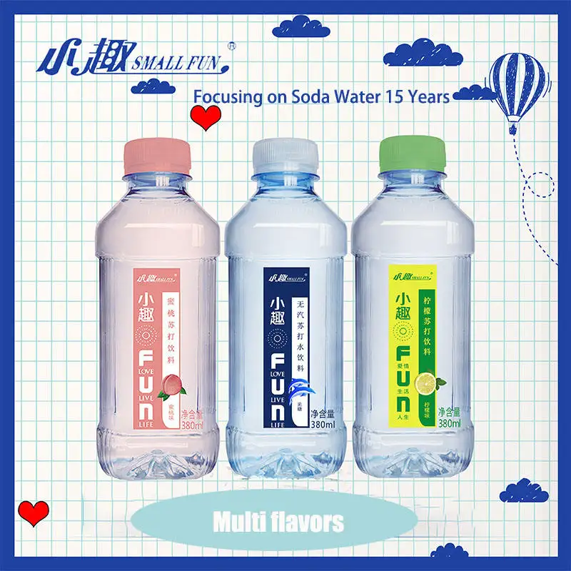 China Soda Water is coming New Product Bottle Water 0 Calorie No Sugar No Fat Mulit-flavor No Fizzy Beverage OEM