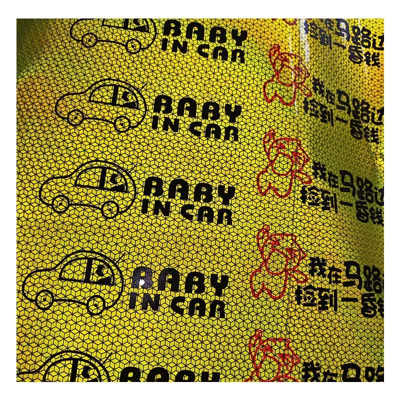 3M PVC Custom Reflective Stickers Reflector Reflective Glitter Custom Reflective Sheet Vinyl Reflective Film Material