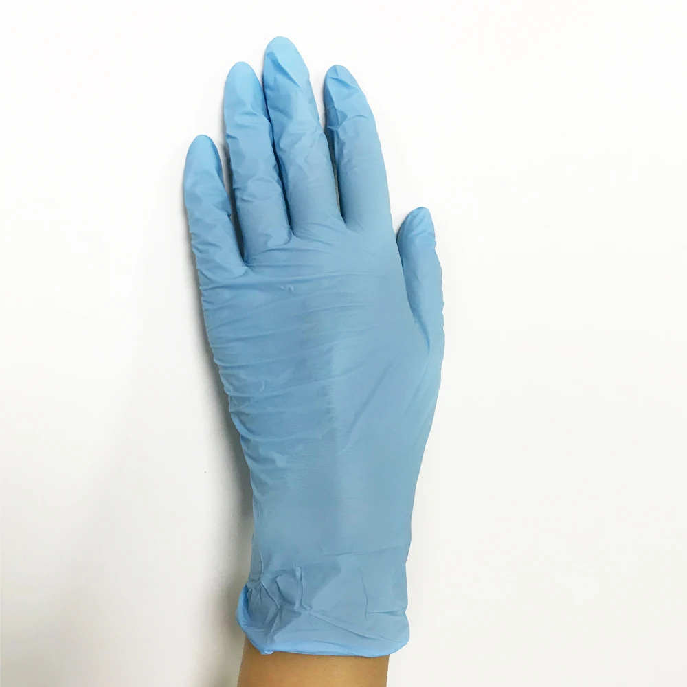 Перчатки из чистого нитрилового I-GLOVE без сердцебиения латекса порошка светло-голубой S/M/L/XL сделано в Малайзии