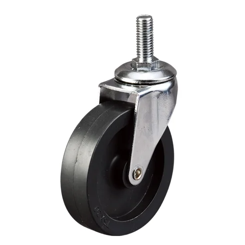 2.5inch swivel pu caster with brake display rack caster TUV approved