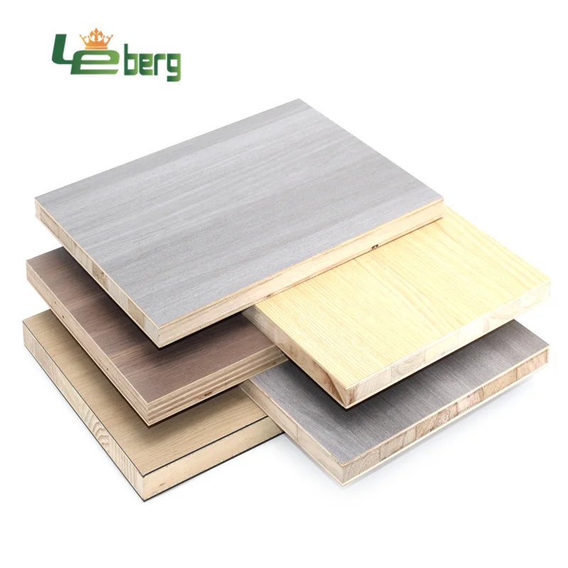High Quality 18mm Melamine Laminated Wood Boards/blockboards High Glossy UV Block Board