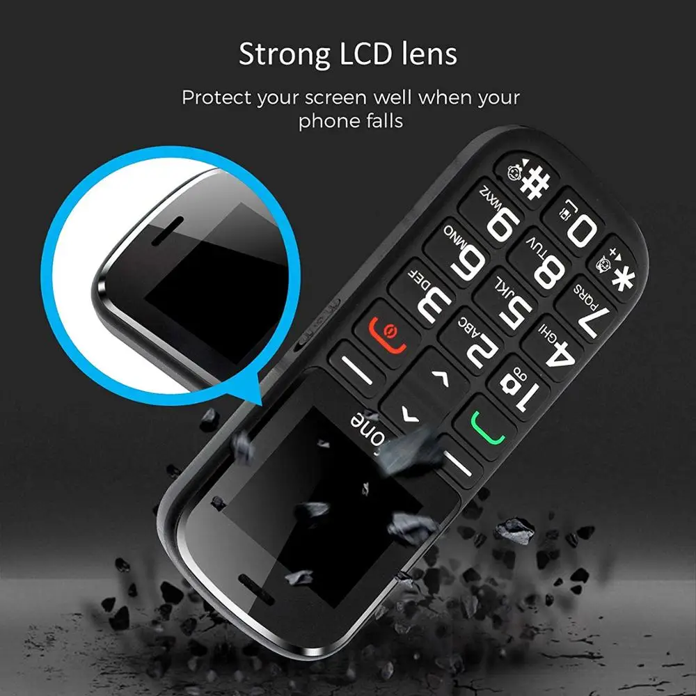 Artfone CS182 Big Button Mobile Phone, Senior Unlocked Mobile Phone with Dock and 1400mAh Battery.