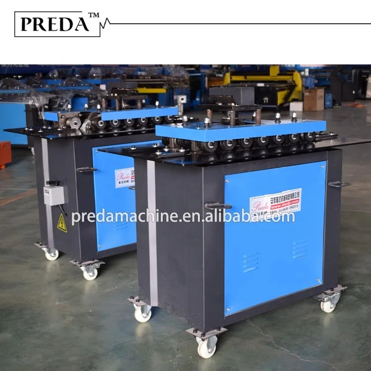 HVAC pipe making machine 7 functions nip lock machine sheet pittsburgh lock forming machine on sale