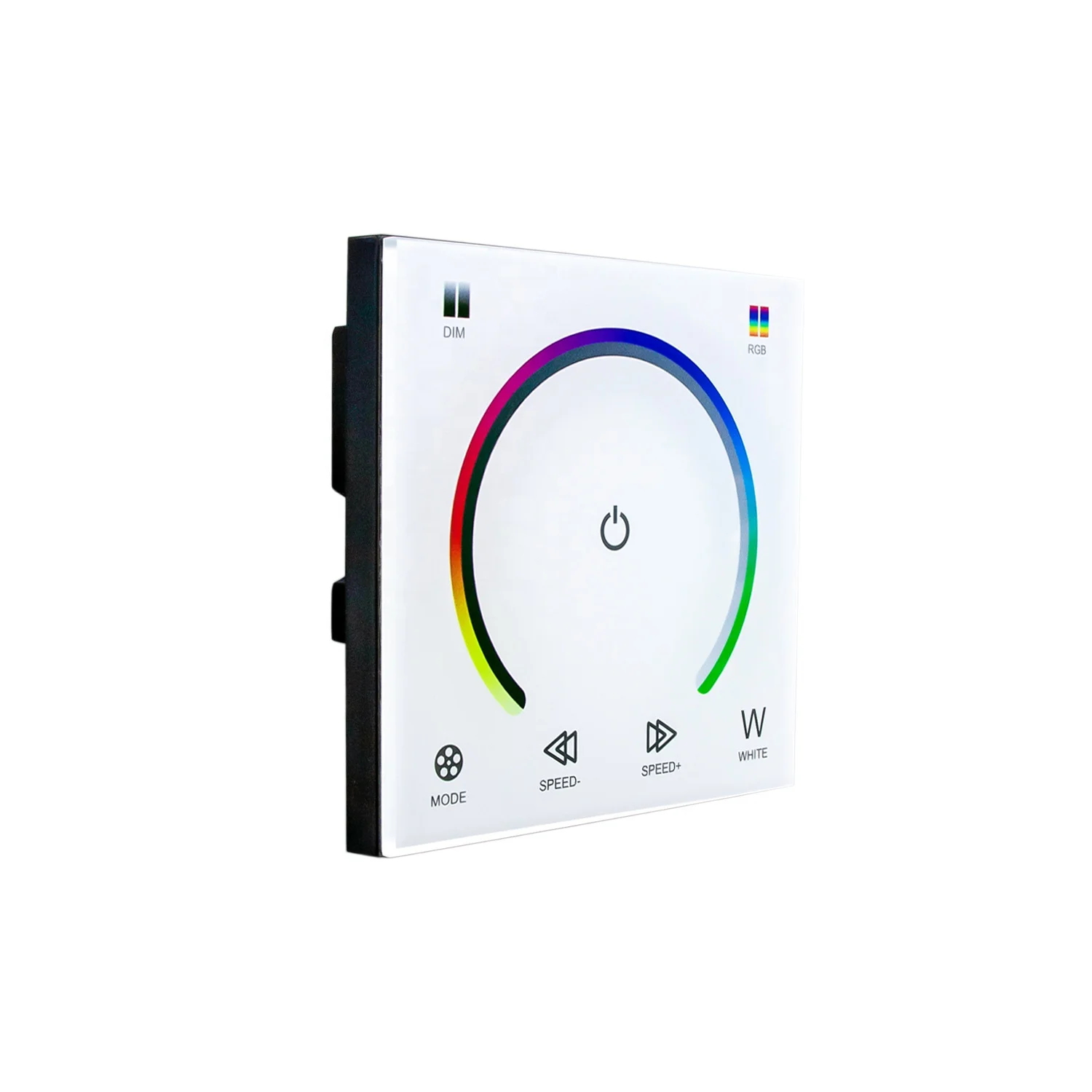 Smart Lighting RGBW Touch Glass  86 Panel semi-circle touch RGBW controller for RGBW Light Strip Light strip 12-24V dimmer