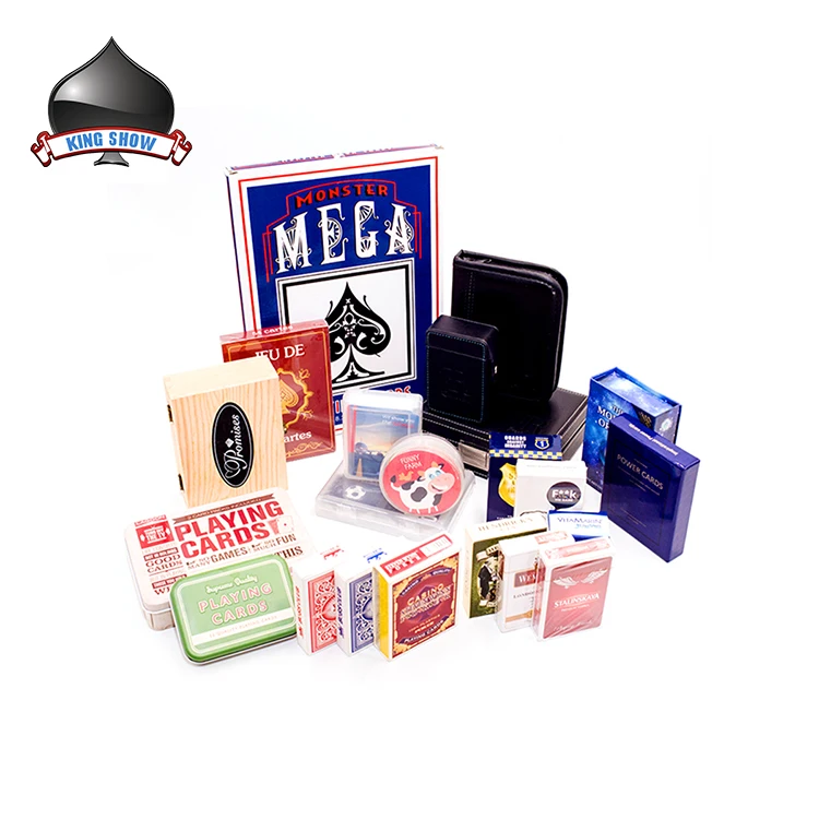 Custom Design Metal Can Tin Box for Playing Card Printing Bridge Poker Size US Saudi Kuwait Paper Plastic Poker Cards