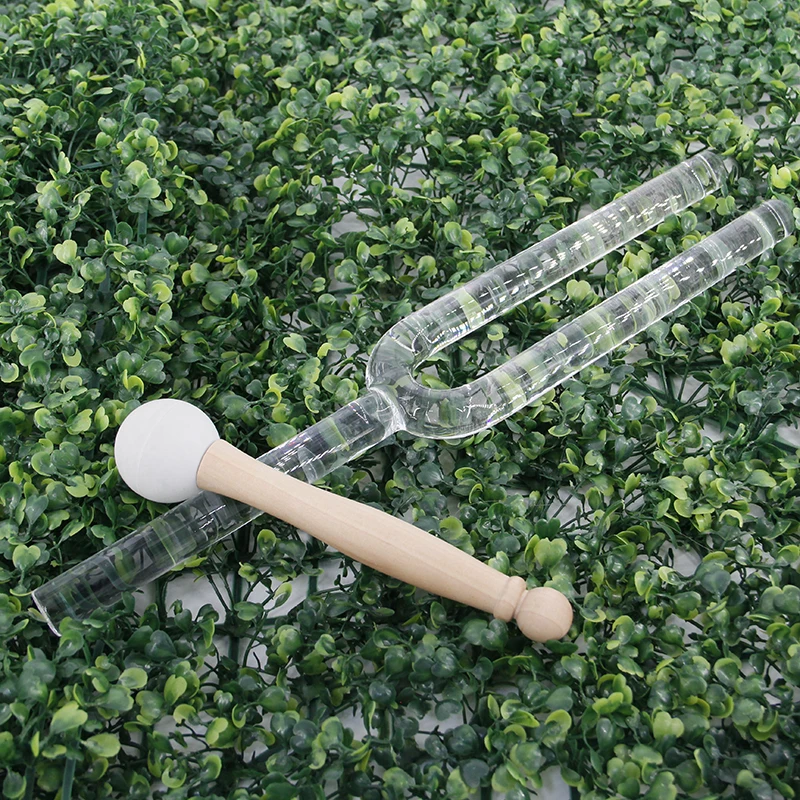 SIHE high quality Quartz Crystal Tuning Forks Chakra Healing Clear Crystal Singing Tuning Forks