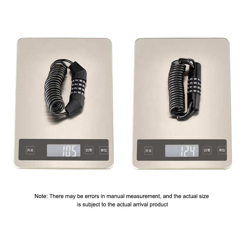 2022 New Style Portable Code Cable Lock  Electric Vehicle Scalable helmet Lock With Zinc alloy Lock body and Steel Cable