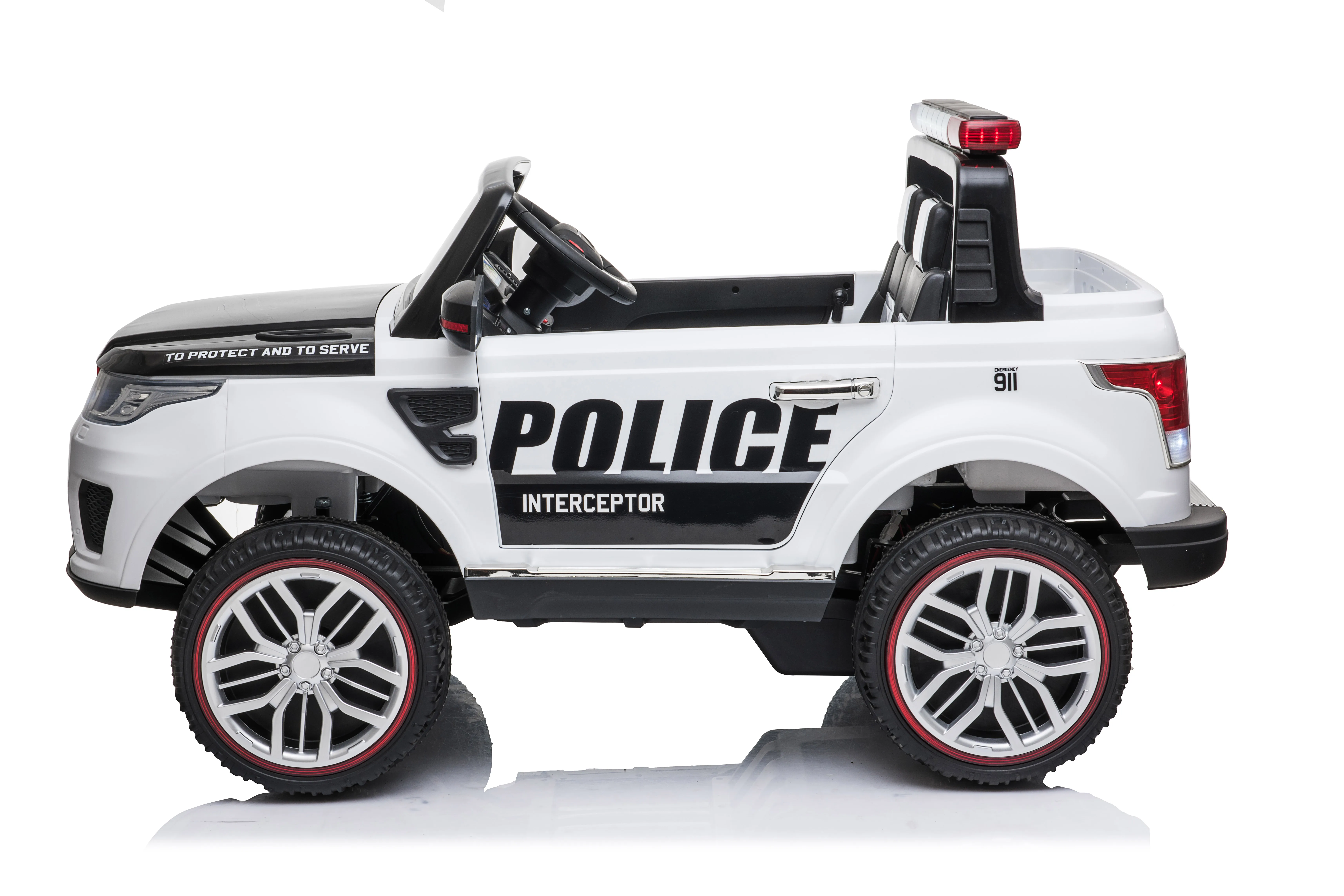 Children Two-Seater Police Car Emulation Ride On Car