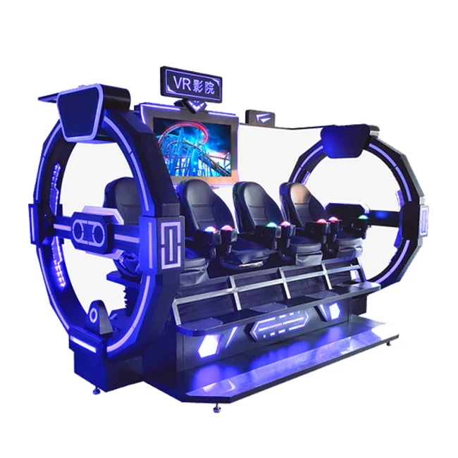 Virtual realitiy motion chair interactive 9D VR cinema 4 Seats 9d dynamic cinema price