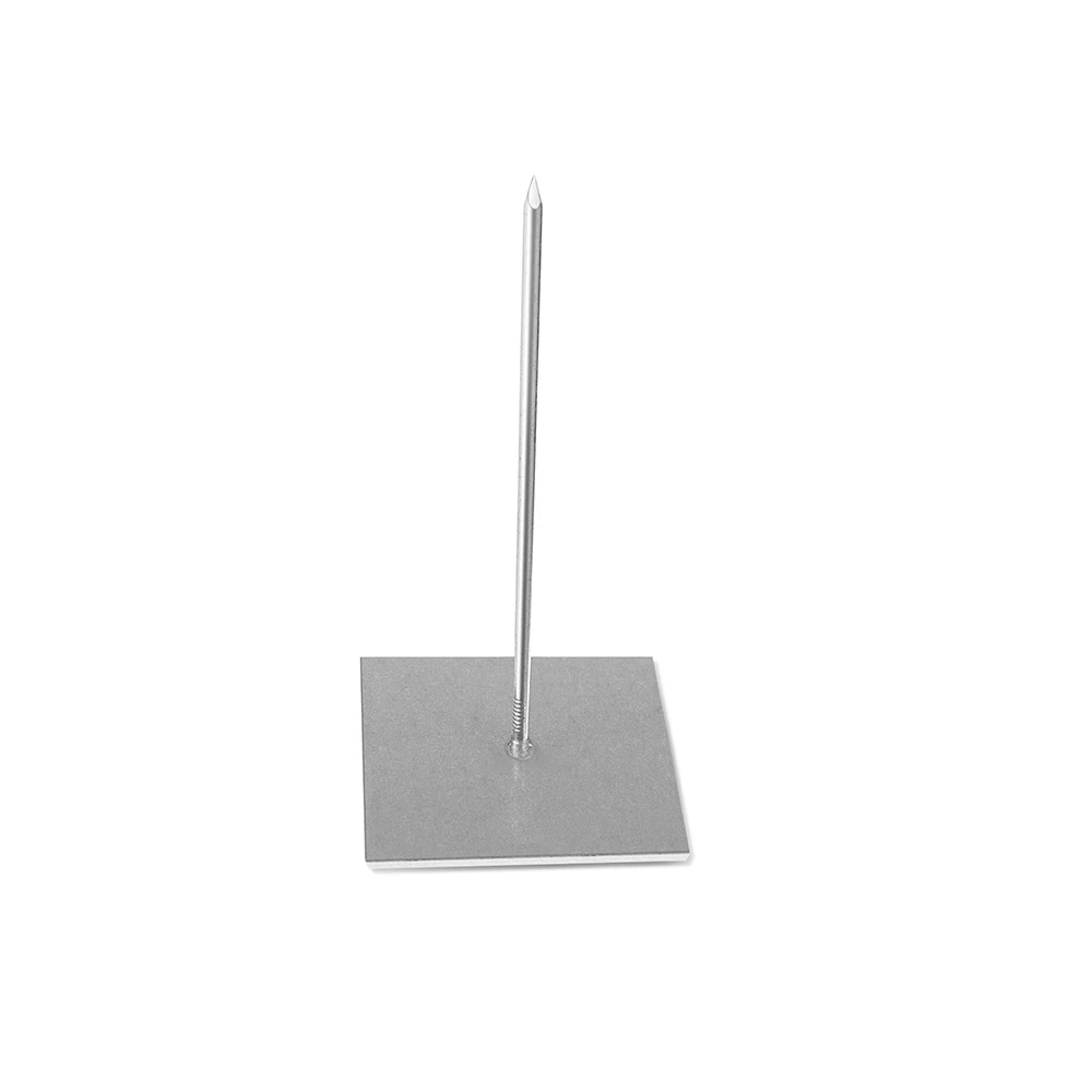 12Ga X63mm Insulation Self Adhesive Stuck Up Hangers With 50X50mm Square Base self adhesive stick pins with washer manufacturers