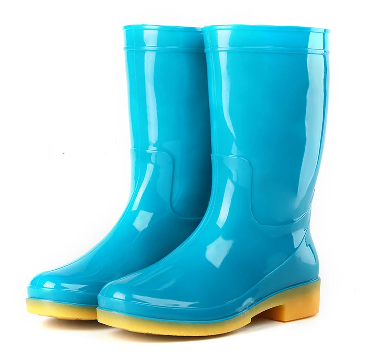 high quality durable oxford sole PVC garden rain boots for womens rain boots fishing shoes rain boots for daily work