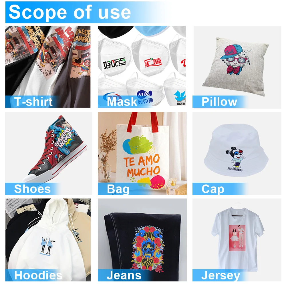 A3 DTG digital Inkjet t-shirt printer direct to garment t shirt printing machine printing shoes/cotton/Jeans