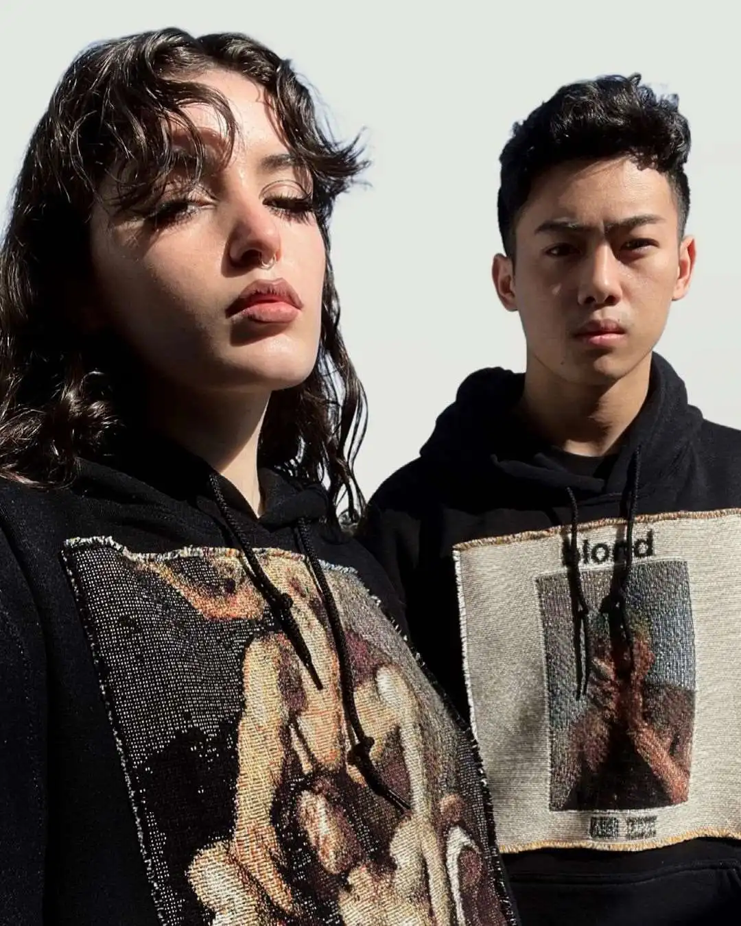 Custom OEM Manufacturer Men Vintage Plus Size Own Oversized For Unisex Pullover Long Sleeve Woven Anime Tapestry Hoodie