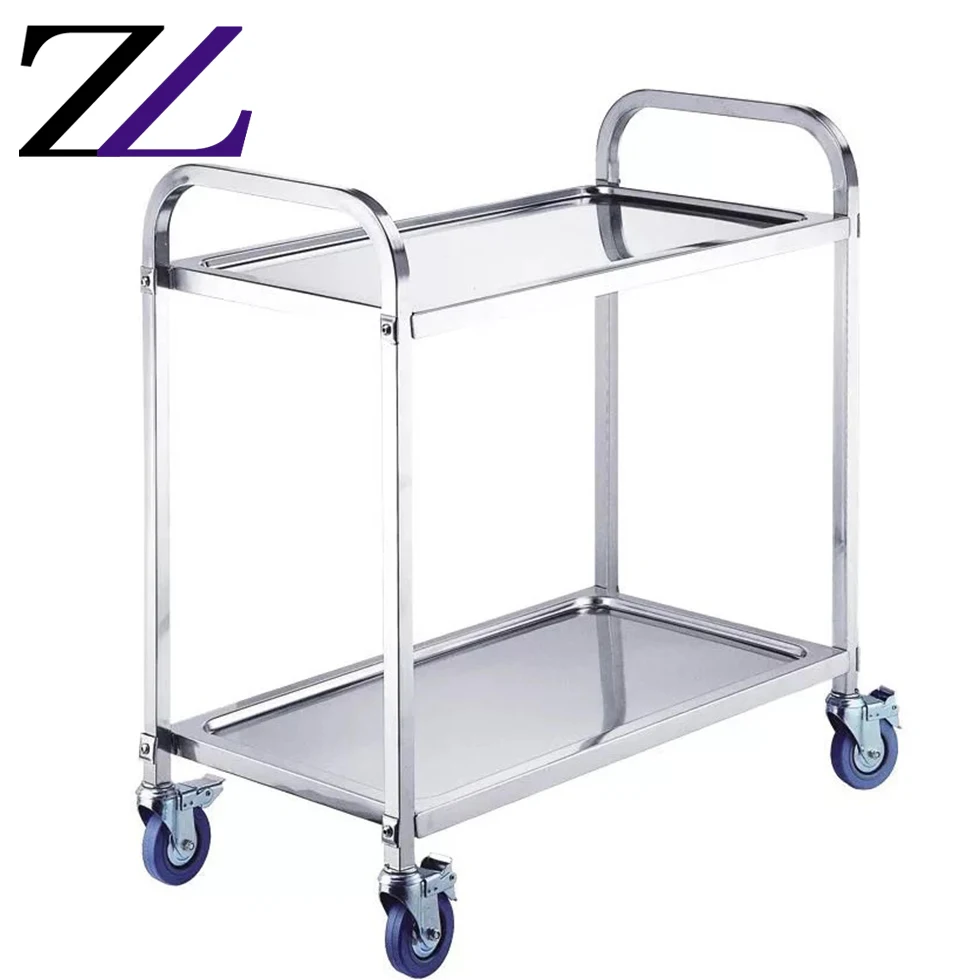 Удобство колеса 4 слойные Бесплатная доставка 5 ярусов сервис hospitalfoodtrolleys нержавеющая сталь Кухонная Тележка для еды отель сервировочный столик на колесиках класса