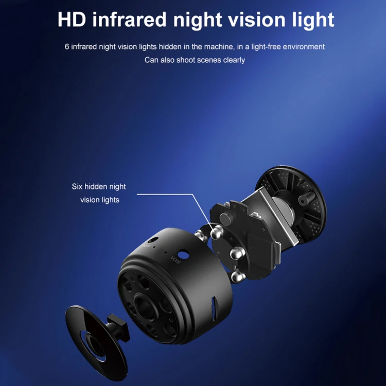  Full HD 720P/1080P аккумуляторная камера с инфракрасным ночным видением мини Wi-Fi шпионская датчиком движения беспроводная