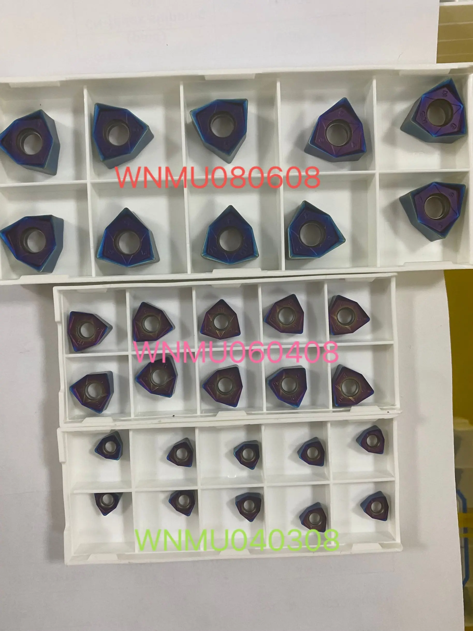 Indexable Cnc Lathe Blade WNMU080608EN-GM WNMU040304EN-R Fast Feed Carbide Milling Insert