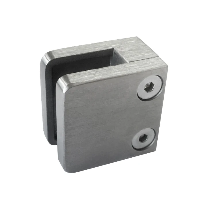 High Quality wall mounted glass clips glass railing clamp stainless steel for the glass door