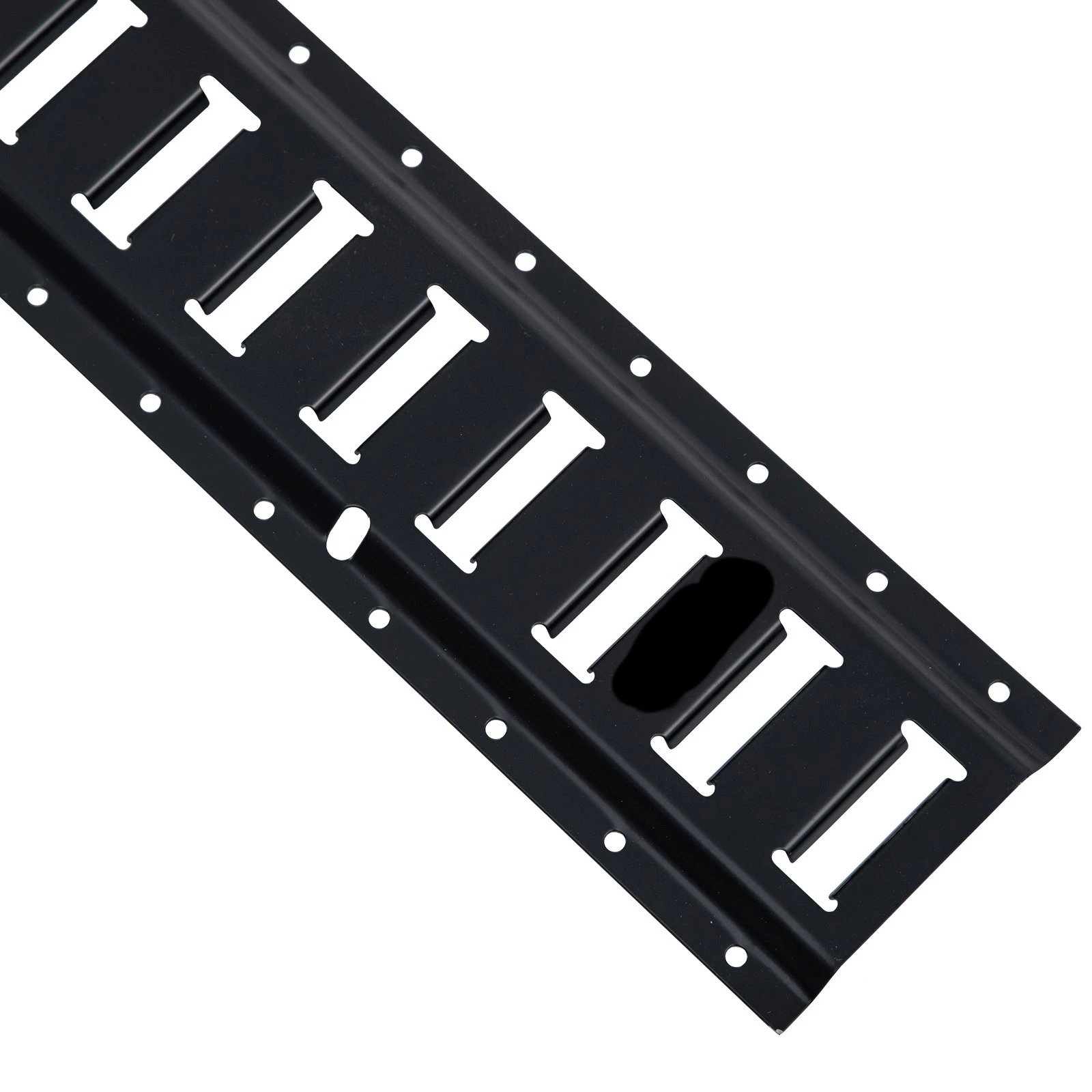 E-Track Tie Down Rail E Track Bar Rail Black Powder-Coated for Cargo Control