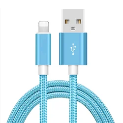 5V 2.1A Nylon Braided USB Data Cable Fast Charging Cable 1 Meter Data Cable For iPhone for Type C