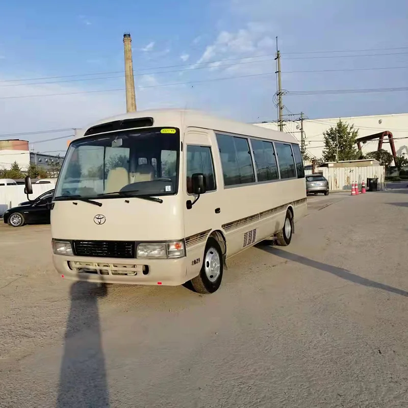 Best Selling Used Toyotai coaster Bus diesel Engine Left Steering Mini Bus Used 30 Seats Car with Discount Price