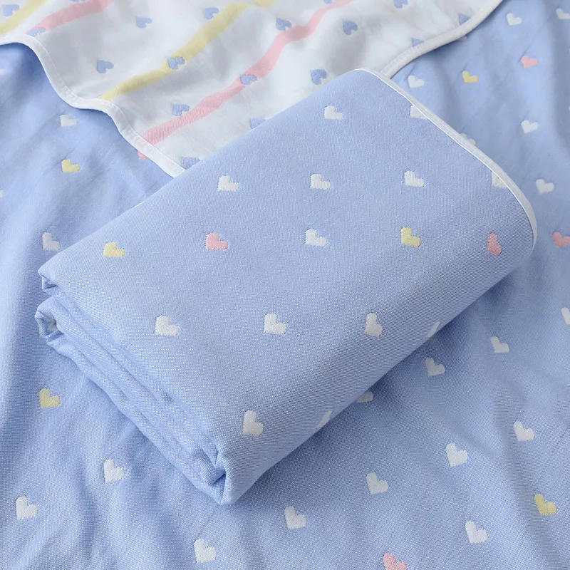 Organic Jacquard 6 Layer Muslin Baby Wrap Swaddle Blanket