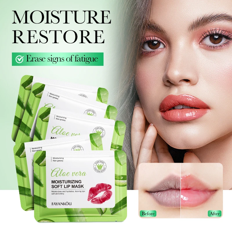 OEM ODM FAYANKOU Aloe Vera Soft Collagen Nourishing Lip Mask For Skin Care Fading Lip Lines Moisturizing Hydrating Firming