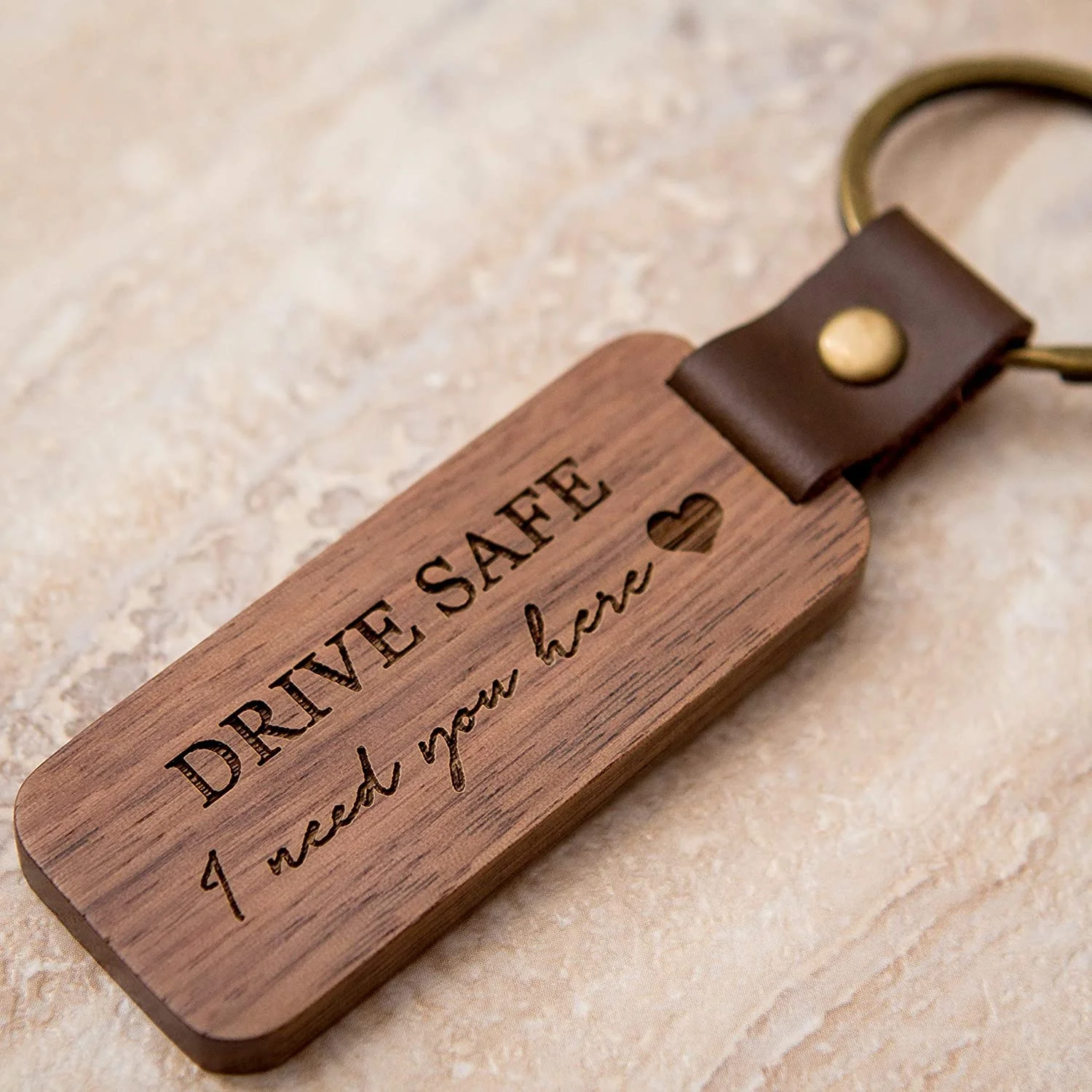 SmallOrders G020958 High Quality Custom Logo Wood Keychain Personalized Engraving Walnut Cherry Wood Key chain keychain LLaveros