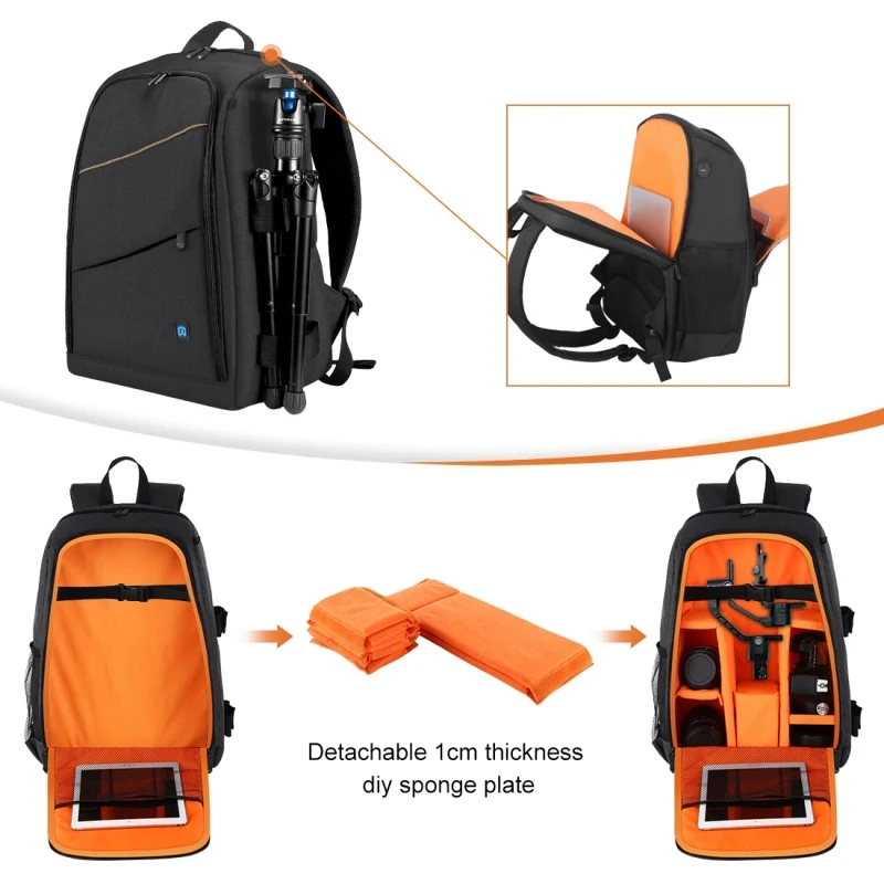 2022 дорожные сумки PULUZ для видеокамеры DSLR рюкзак сумки на плечо для фотокамеры водонепроницаемые сумки для камеры