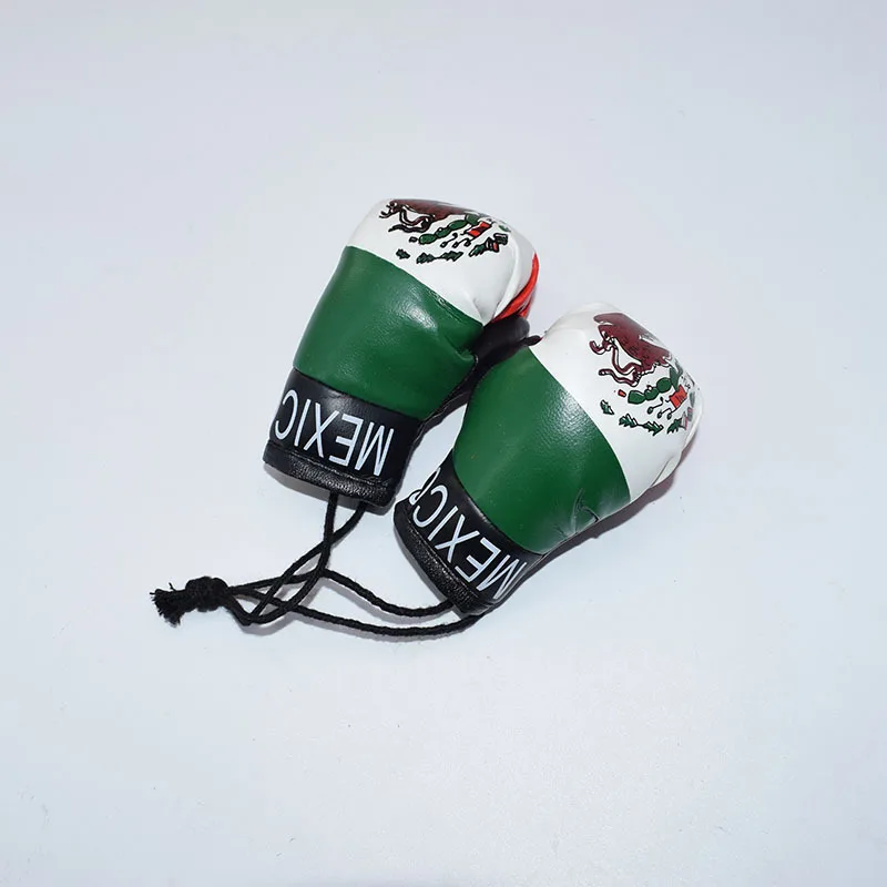 Custom Mini Boxing Gloves For Car Accessories Jamaica Flag Mini Flag Boxing Gloves For Car