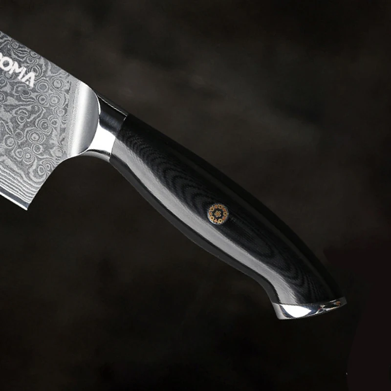 TEENS High Carbon Steel Kitchen Knife  Damascus Steel Forged Chef Knife 8 Inch
