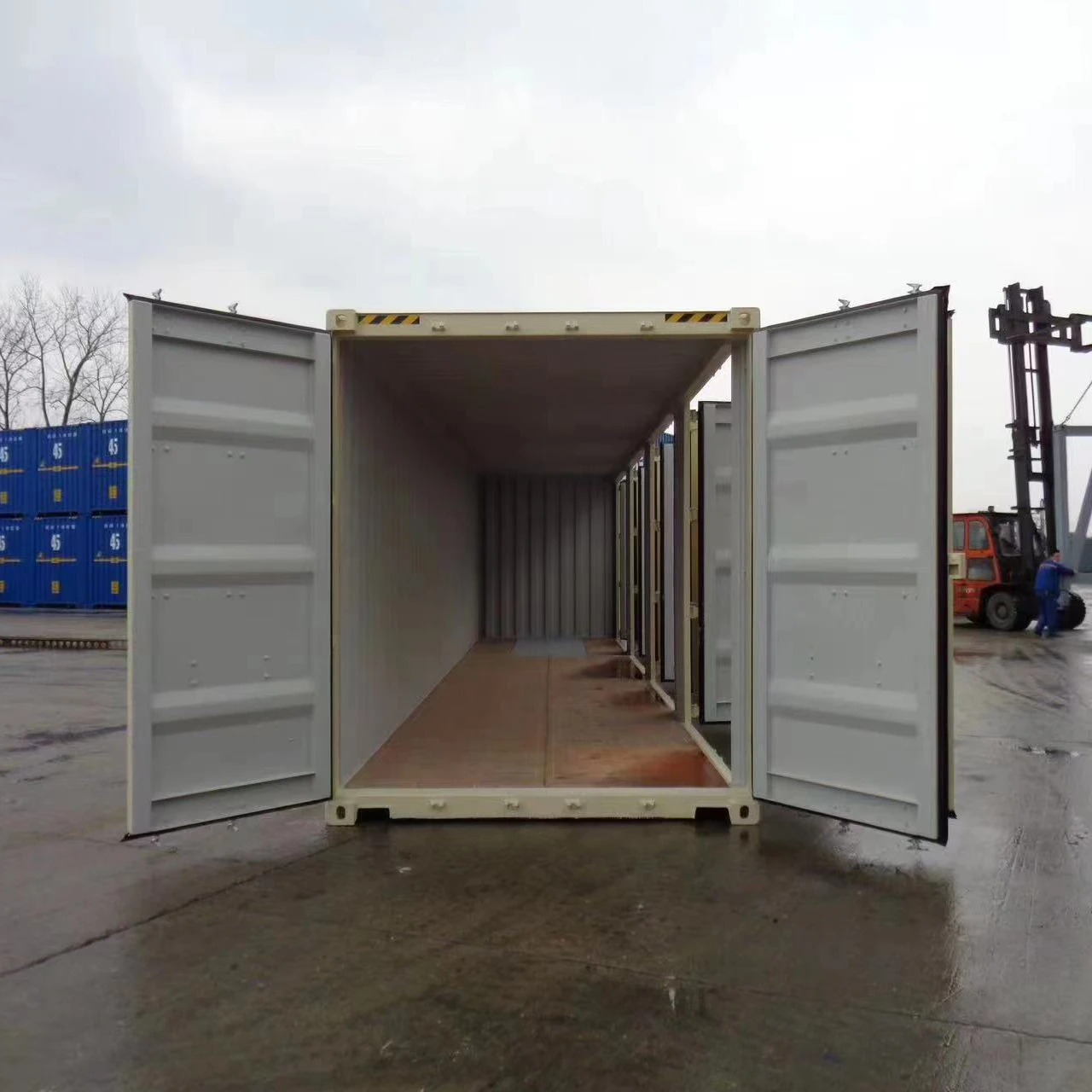 40HC Container open side with 4 doors Container  oversea cargo shipping and transit dry container