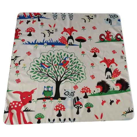 EASYMOM Washable Spill Portable Play Mat Waterproof Anti-Slip Floor Baby Splat Mat For Under High Chair Foldable Baby Play Mat