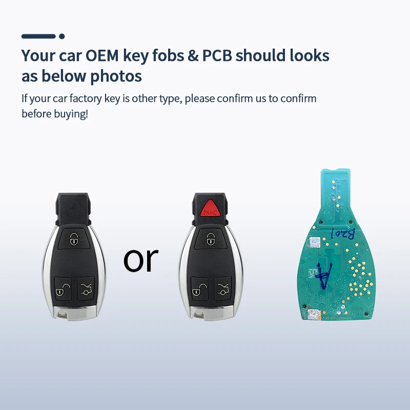 EASYGUARD Smart Key PKE kit Passive Keyless Entry System Fit for Benz FBS4 with Factory OEM push start button & comfort access