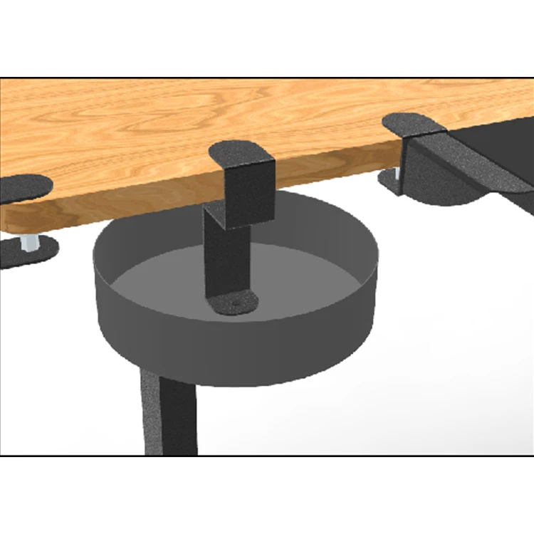 Under Desk Organizer,Cup Holder,Table Management Tray, Swivel Pencil Drawer