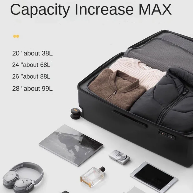 Aluminum bags carry de duffle electric trolley foldable leather luggage maletas on scooter sets suitcases travel valises voyage