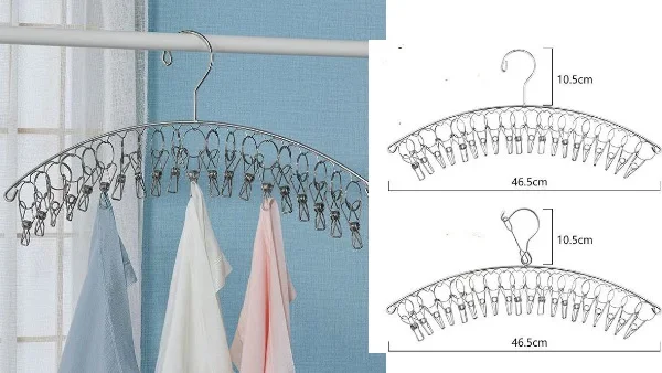 Наша фабрика производит розовое золото вешалка для одежды носков и шорт Нижнее белье Сушка нержавеющая сталь цветок носки вешалка с колышками