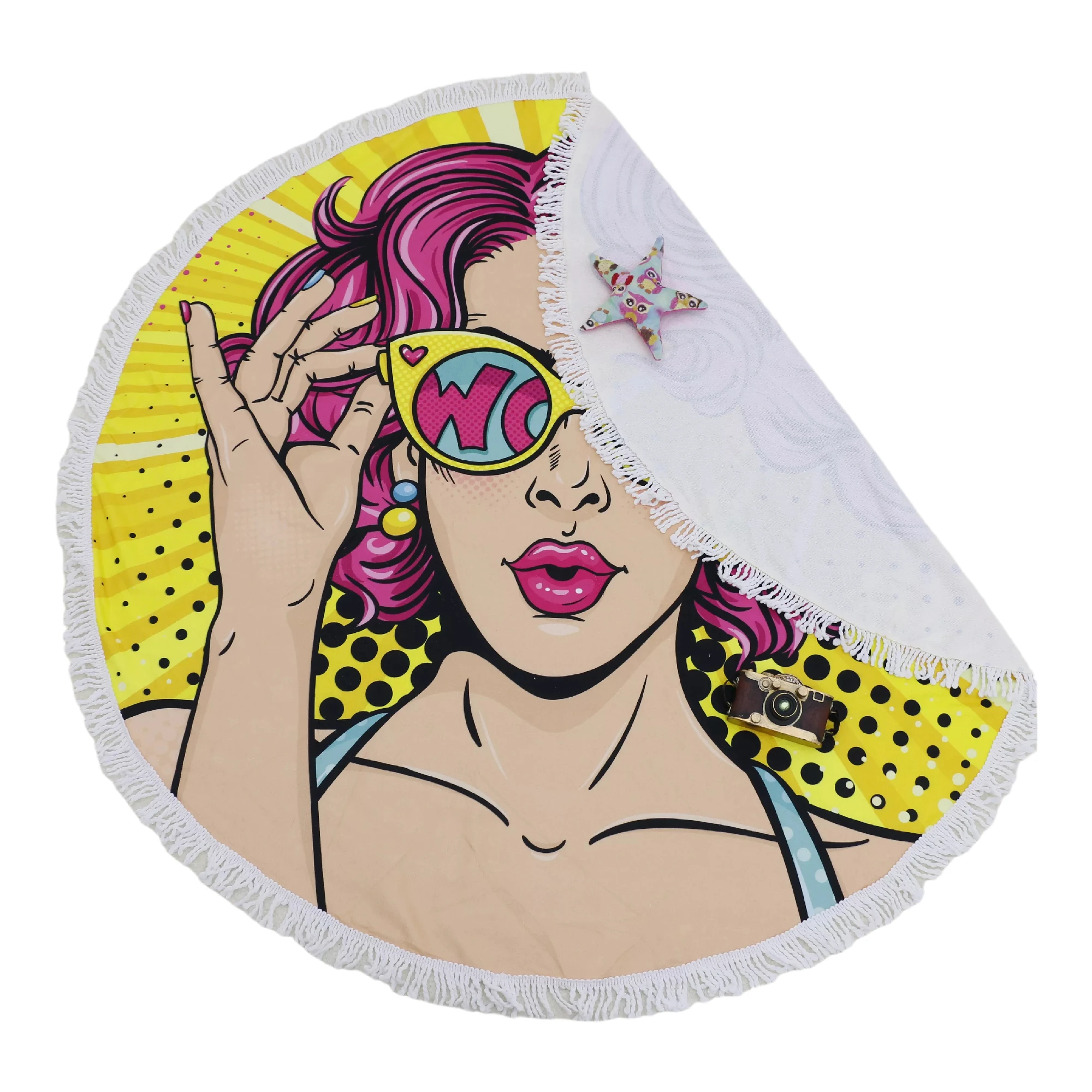 
15% Off Wow Gal Girl Woman Power Bright Colour Perfect Microfiber Swimming Towel Oversized Multi-purpose Travel Towel 