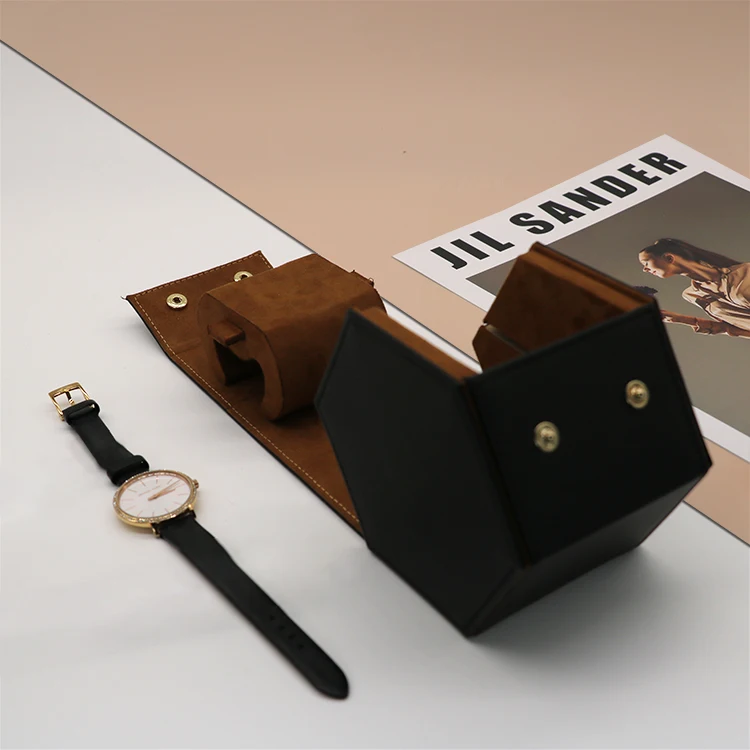 Packaging Box Leather Luxury Man Single Watch Case