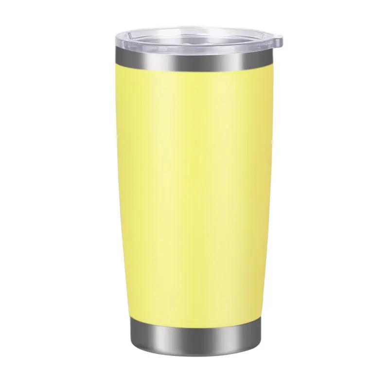Bulk Coffee Mugs Stemless Wine Tumbler With Lid Sublimation Blank Cups For Kids Stainless Steel Travel And Straw 20Oz Tumblers