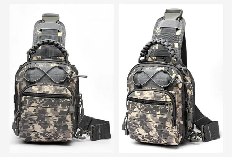 Chenhao Rucksack Mountaineering Bag Waterproof Cut Molle Backpack Crossbody Casual Slingback Pack Tactical Sling Bag