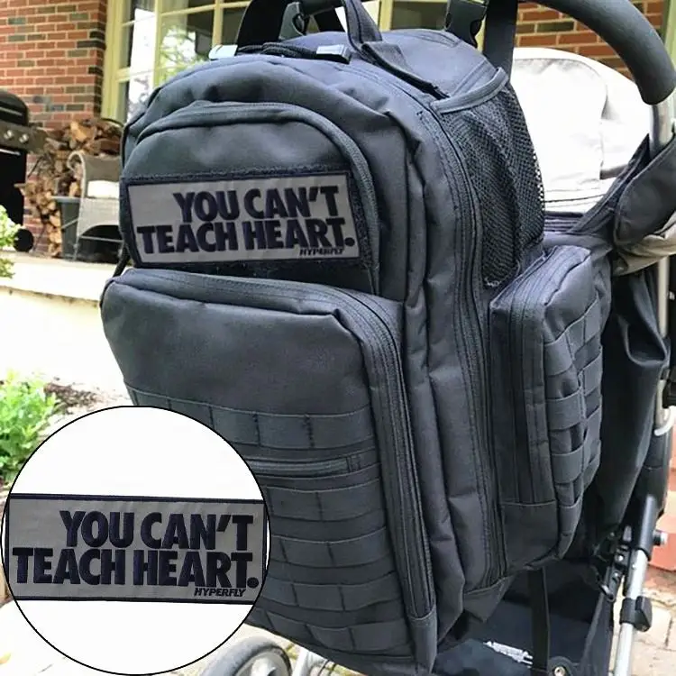 Custom Reflective Fabric Hook and Loop with Hot Press Letter Logo Embroidery Patches for Garment