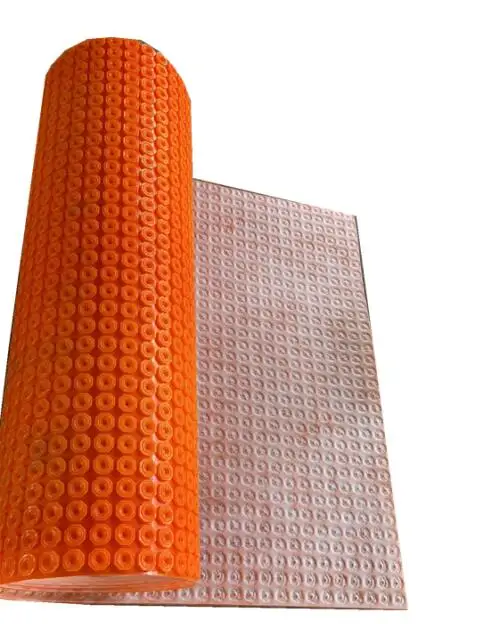 underfloor heating mat for floor warm system waterproofing uncoupling membrane  tile underlay tile fixing radiant floor heating
